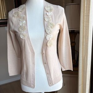 Cream Cardigan with embellishments